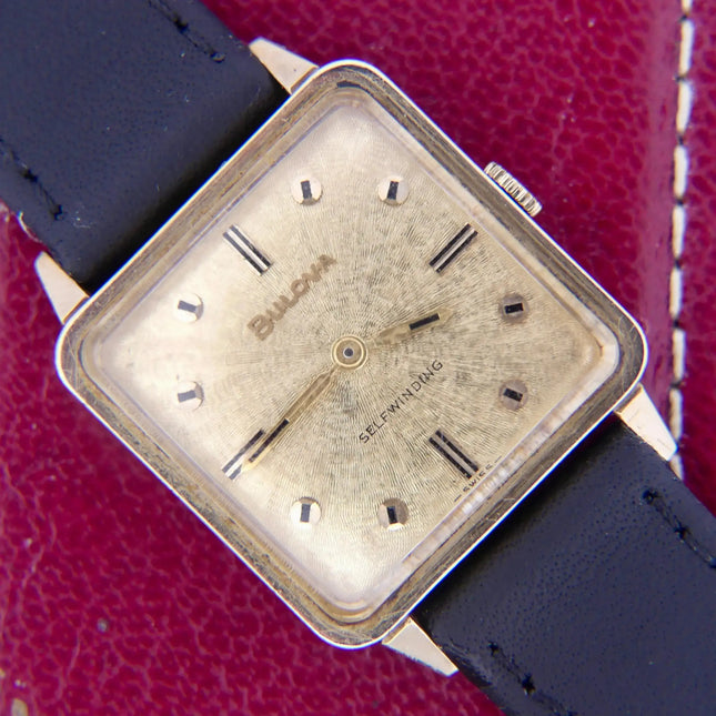 1968 BULOVA Automatic ’Edwardian’ Vintage Square Dress Watch - UHR