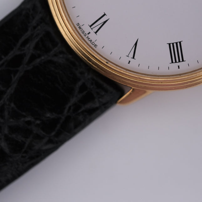 Audemars Piguet Classic 18k Gold Vintage Watch with Roman Numerals