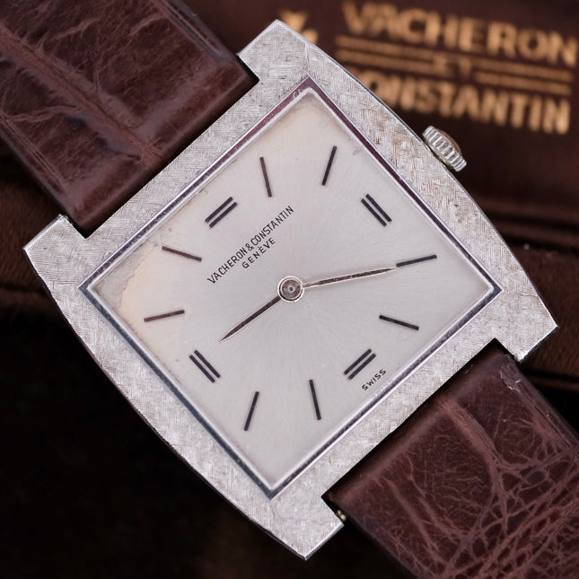 Elegant Vacheron Constantin 6761 18K White Gold Ladies Wrist Watch with Original Box