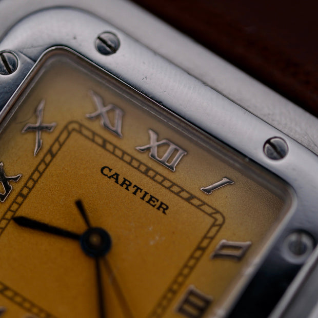1990s Cartier Santos Galbée ref. 1564 watch with roman numerals