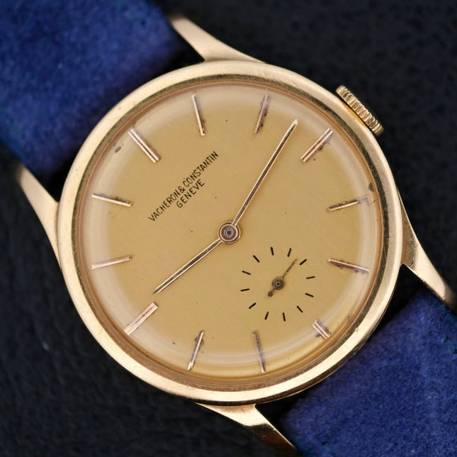 Vacheron Constantin V453 Calatrava 18k Gold watch with blue strap